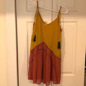 COLOR BLOCK SHIFT DRESS
